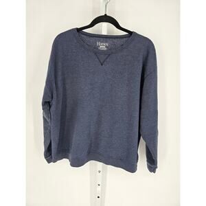Hanes Blue Heathered Comfort Blend Soft Long Sleeve Sweatshirt Size 2XL